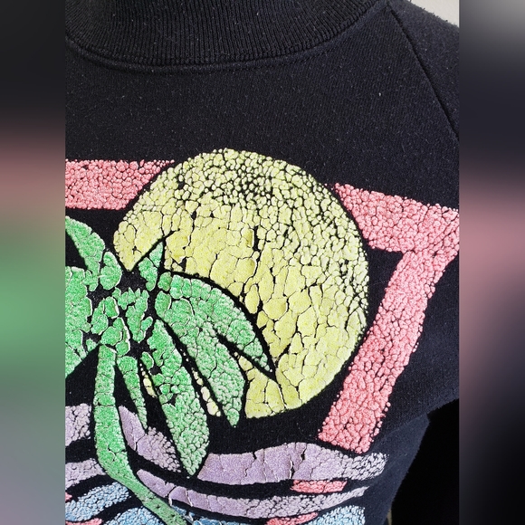 VINTAGE California pullover sweatshirt with neon graphic - Picture 7 of 8